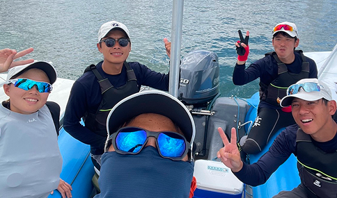 ヨット部集合写真