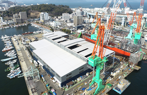 福岡工場(船台 144.5m × 25m)